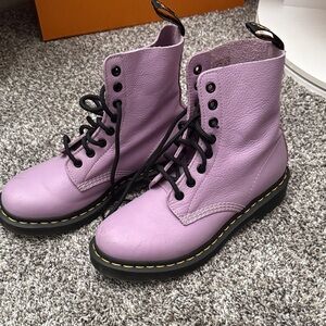 Dr. Martens Women's Lavender Combat Boots